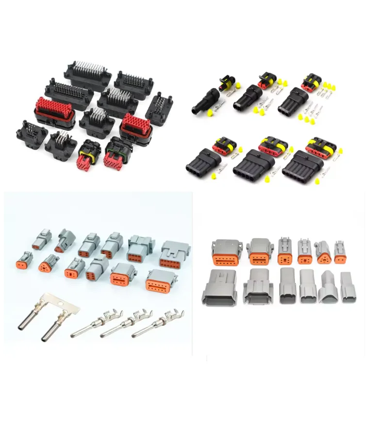 DeutschDT06-12SB-CE06 Deutsch 12 Way Male DT Car Automotive Black Connector DT06-12SB-CE06