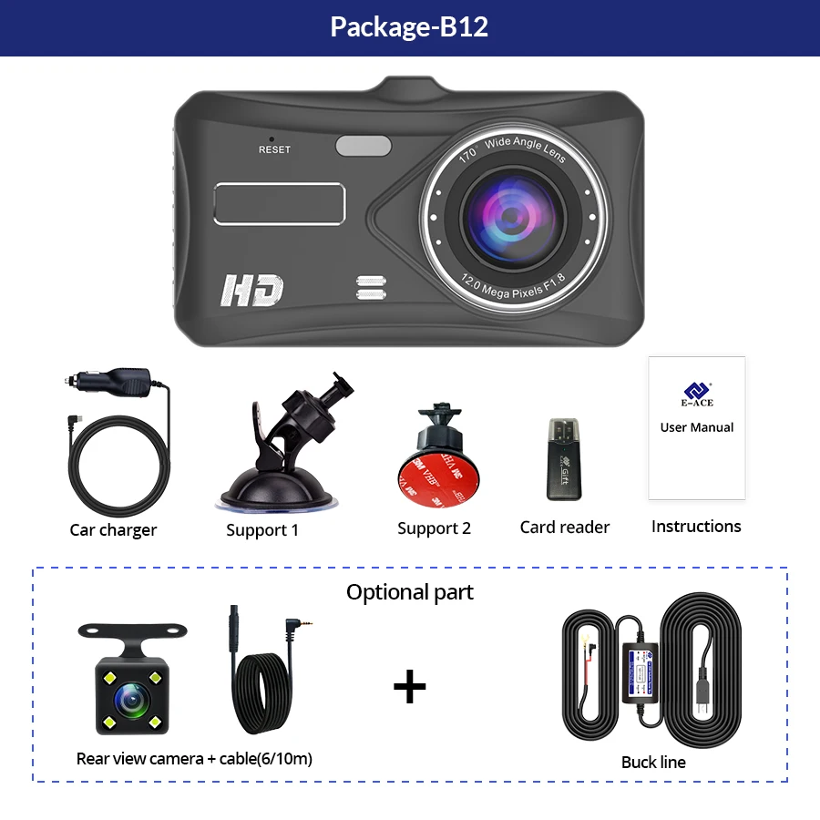 Dashcam 24H Touch Night Vision 6