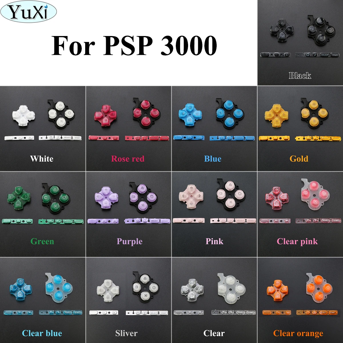 YuXi Replacement Left Right Buttons Kit Buttons Set Key PAD