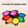 1-piece 2-in-1 foldable dual bowl feeding bowl portable outdoor travel dog and cat drinking bowl 5