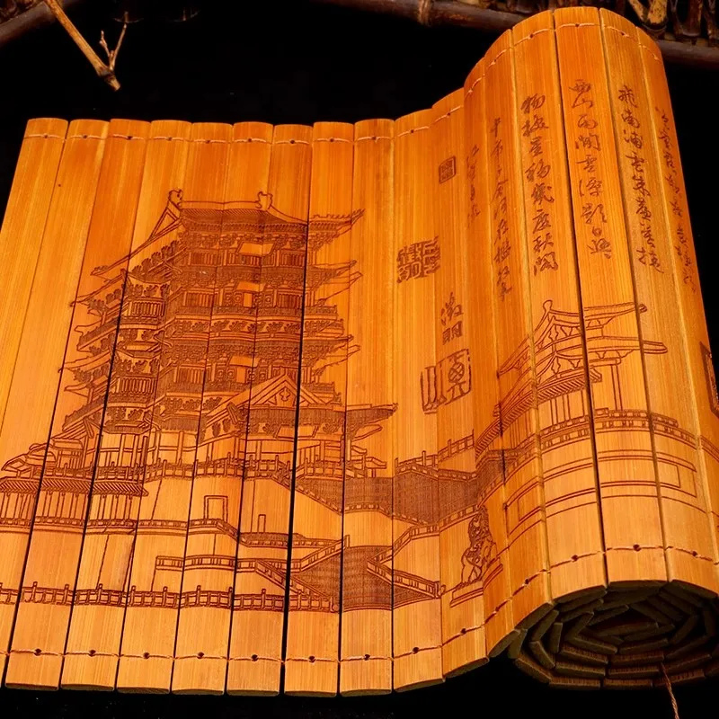 Preface to Tengwang Pavilion Full Text  Bamboo slips and scrolls Traditional cultural gifts Decorative ornaments