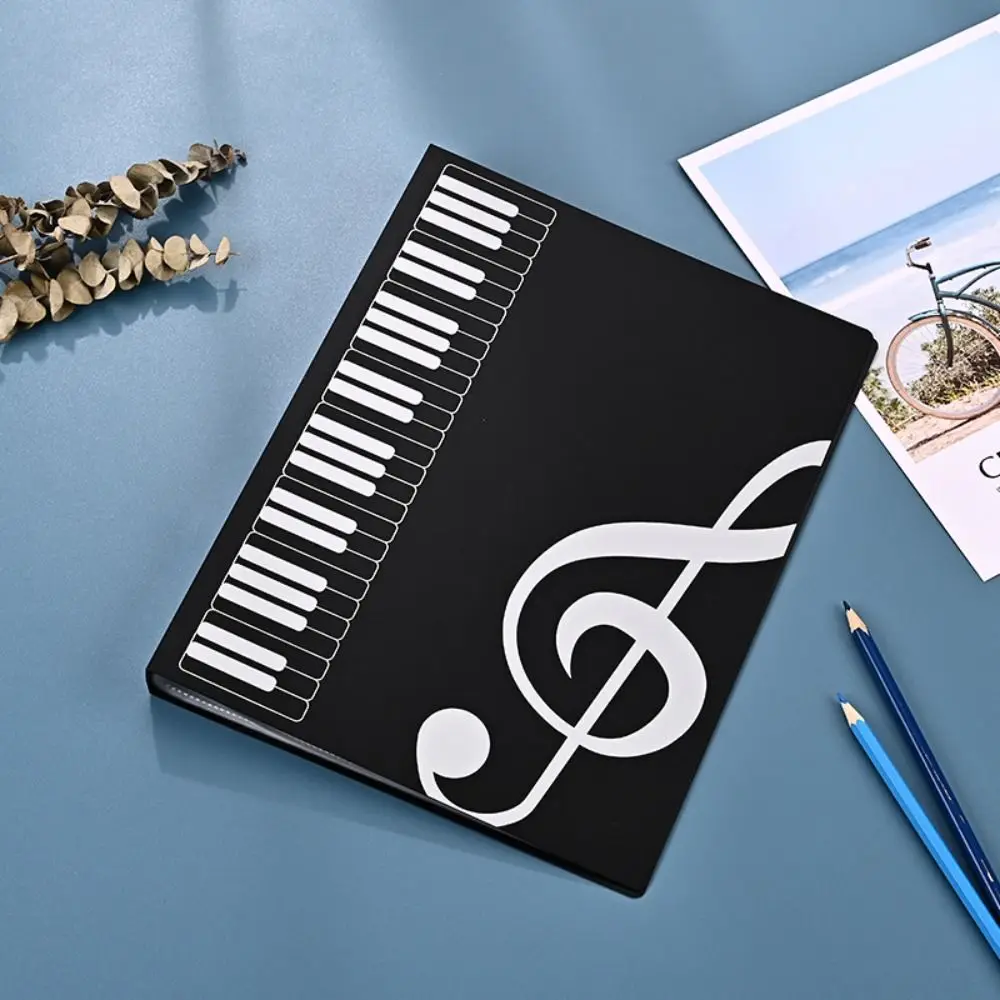 Creative Music Sheet Organizer - A4 Document Storage for Guitar and Piano Sheets