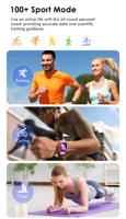 Montre connectée Lenovo 2025 pour hommes, surveillance de la santé, fréquence cardiaque, appel Bluetooth, étanche IP68, pour Android IOS 3