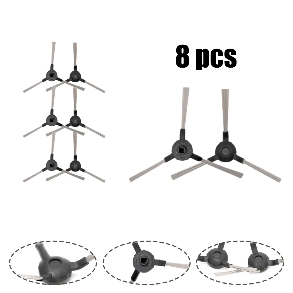 Kit De 8 Brosses Latérales De Rechange Pour Aspirateur Robot - Compatible Avec De Nombreux Modèles - Pour Un Nettoyage Profond Des Bords Et Tapis