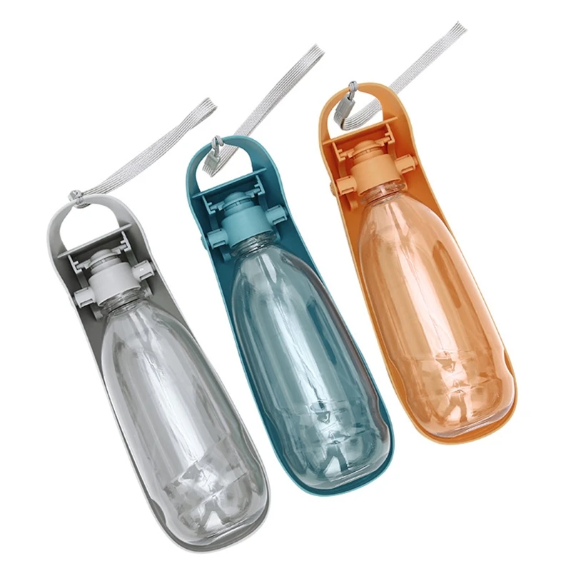 

Portable Pet Water Bottle for Outdoor Walking Travelling Blue/ Orange/ Gray