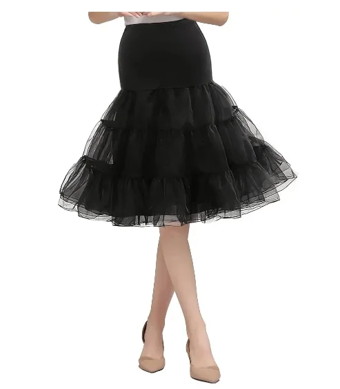 50s Swing Vintage Tutu 26" Retro Underskirt Petticoat Fancy Net Rockabilly petticoat underskirt vintage underskirt tulle tutu skirt