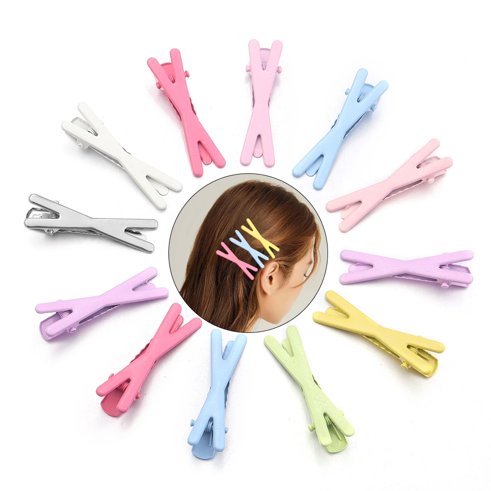 50 teile/los X Form Haar Clips Bunte Schöne Metall Haarnadeln Haarspangen Für Mädchen Kinder Haar Dekoration Zubehör