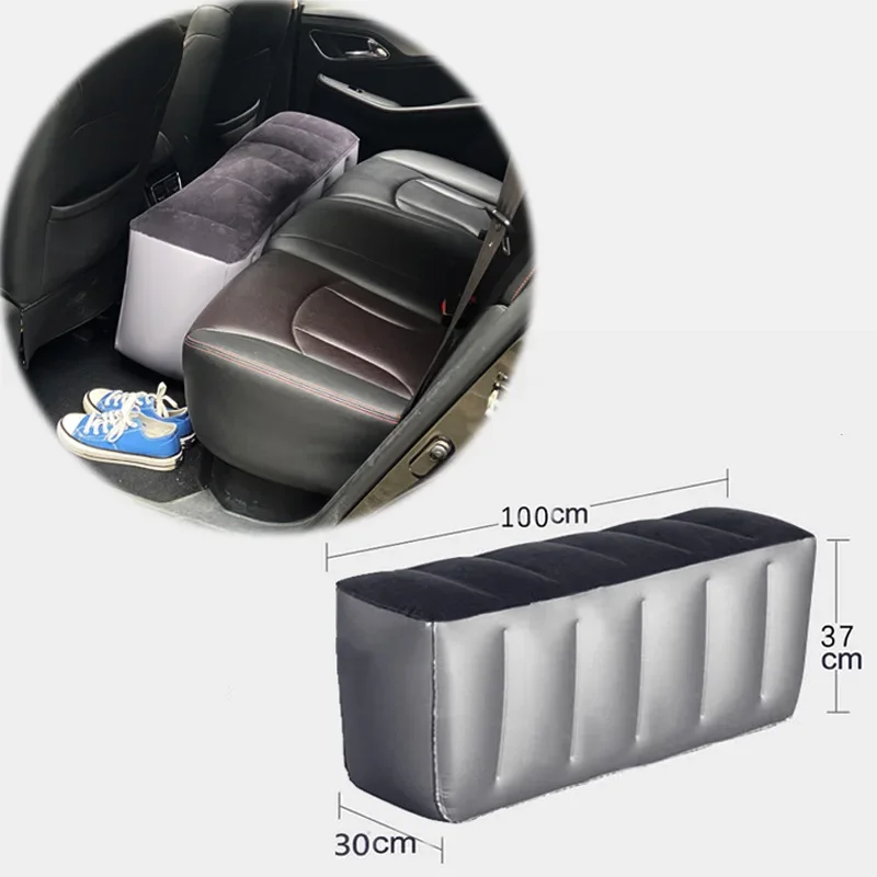 Inflatable Car Bed For Travel Suitable For Sedans Suvs Business Vehicles Rear Seat Sleeping Pad Footrest Filling Pad 2