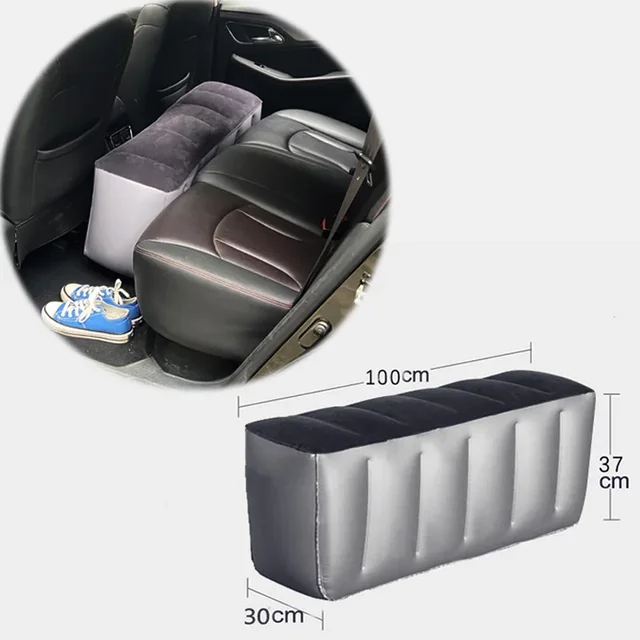 Inflatable Car Bed For Travel Suitable For Sedans Suvs Business Vehicles Rear Seat Sleeping Pad Footrest Filling Pad 2