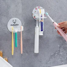 

Toothpaste Brush Bathroom Plastic Toothbrush Holder Wall Mounted Gadgets Shelves Tools Storage Guanyao Transparent Travel Stand