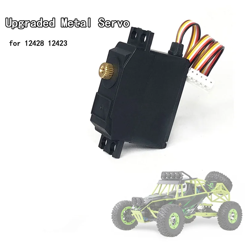 Wltoys 12428 12423 12427 1/12 RC 자동차 업그레이드 부품 액세서리용 TA-3X 5 와이어 메탈 기어 서보