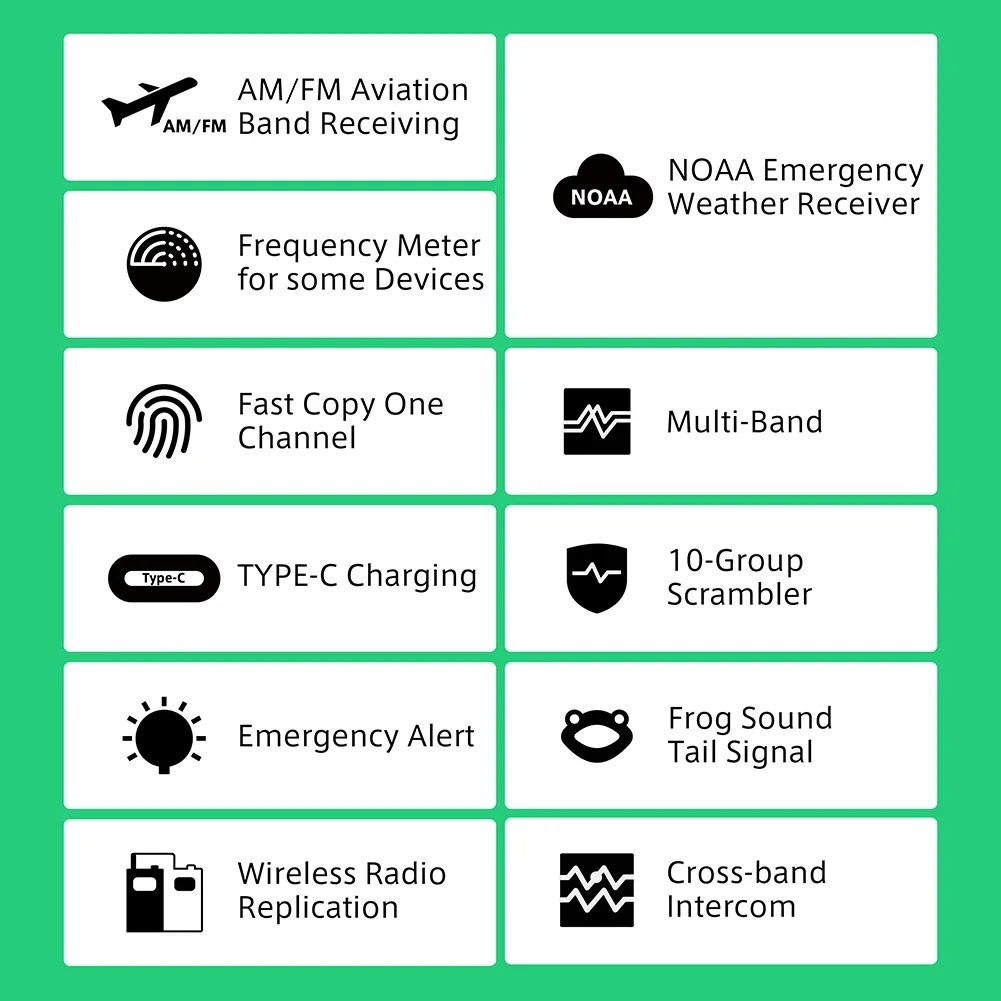UV-K58 Multi-Band Transceiver Wireless Frequency 2 Way CB Radio - Image 3