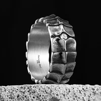Stainless Steel Men Rings Eivil Dragon Scales Punk Trendy for Women Biker Fashion Jewelry Halloween Creativity Gift Wholesale