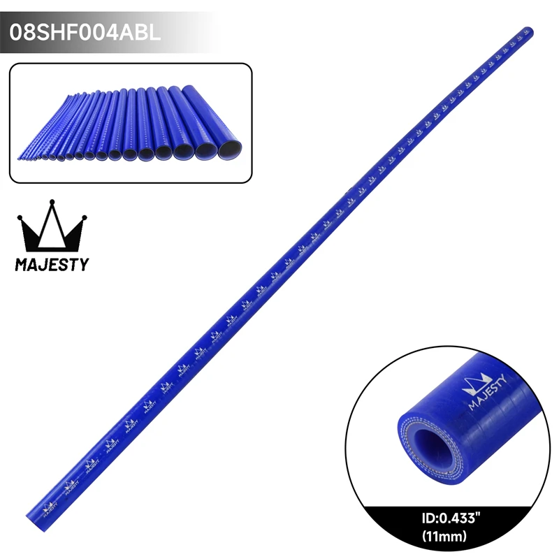 

11mm 0.43inch/16mm 0.63inch Universal Straight Coupler Silicone Hose 3Ply High Performance 1PCS Black/Blue/Red