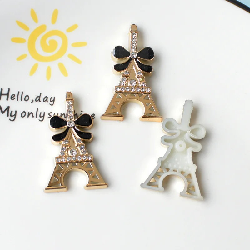 WFFNKC 반짝이 라인석 나비매듭 꽃 평면 패치 참, DIY 전화 헤어 클립 쥬얼리, 수제 미술 공예 재료, 10-20 개