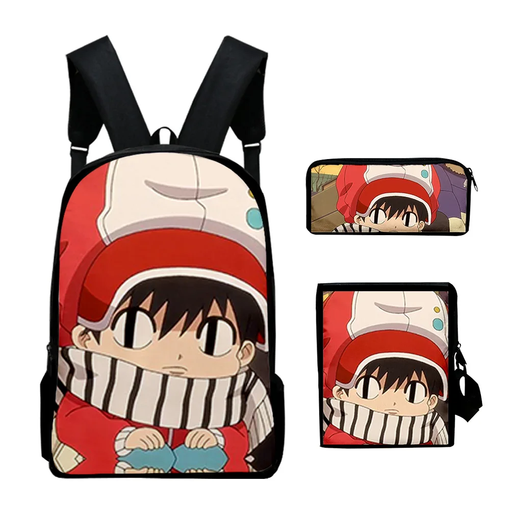 Popular Kotaro Lives Alone Anime 3D Print 3pcs/Set pupil School Bags Laptop Daypack Backpack Inclined shoulder bag Pencil Case