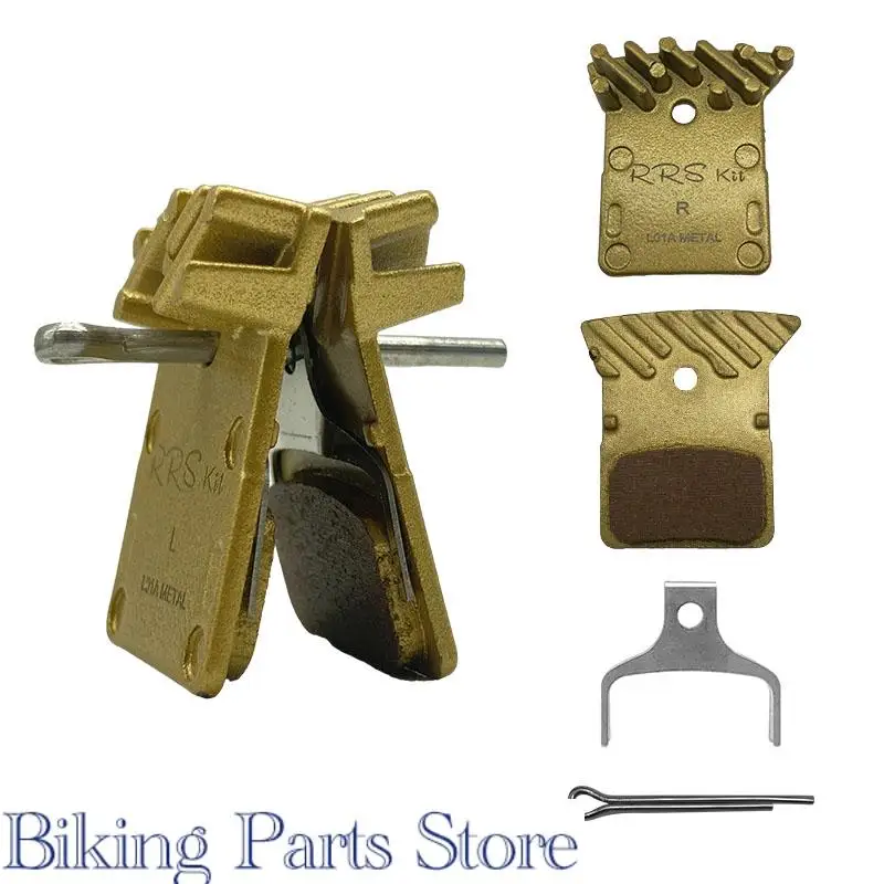 Rrskit Golden Bicycle Brake Resin Pad Road Mtb Bike Pads Per Shimano L03A Ultegra R9170 R8070 R7070 Rs805 Rs505 Xtr M9100 K02S