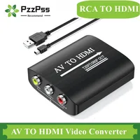HD 1080P AV to HDMI RCA To HDMI Composite Adapter Converter With USB Cable CVBS AV Adapter For N64 Wii PS1/2/3 Xbox One SNES etc - Image 2