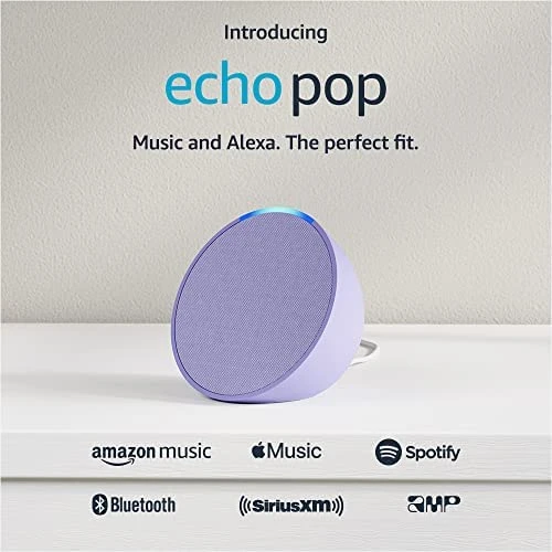 Original Echo Pop Music e Smart Speaker, Home Controls com Alexa