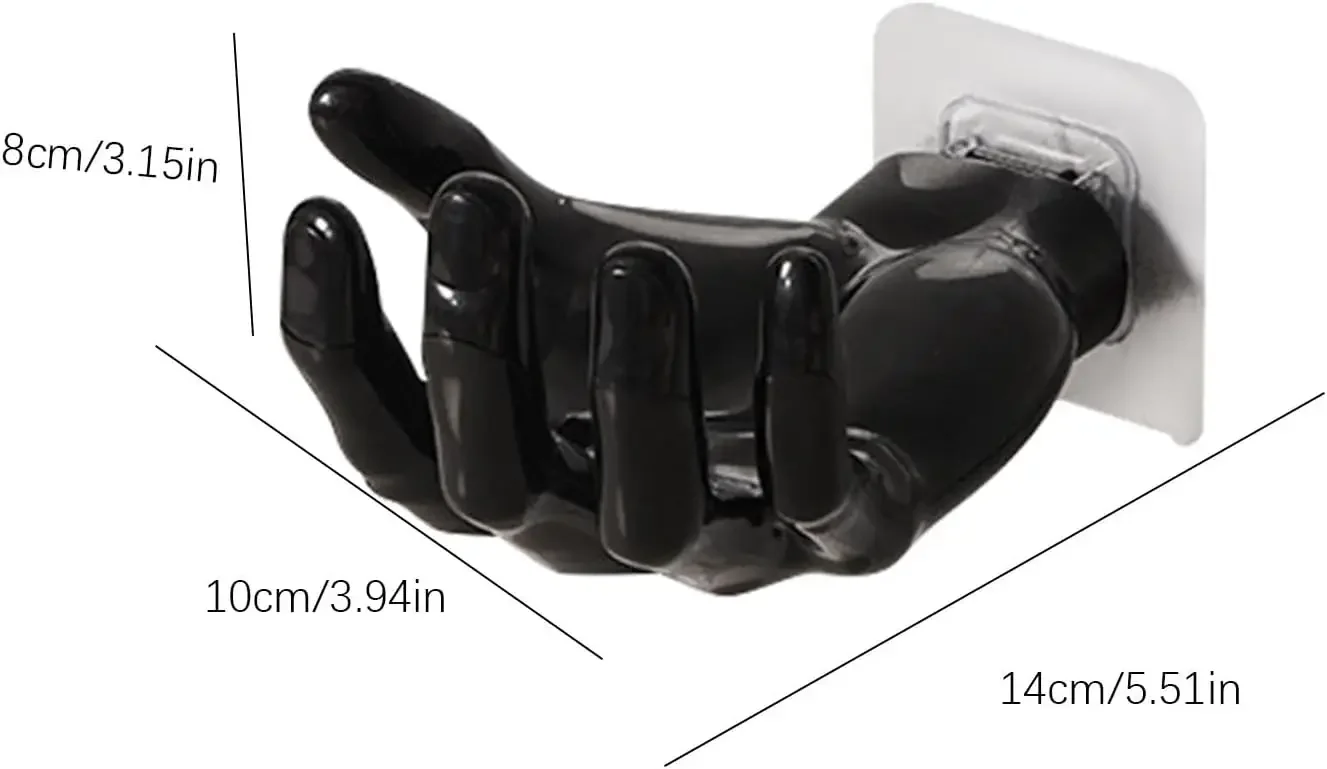 Creative Palm Up Hook Solid Color Finger Design Holder Unique Hand Shape Wall Hanger Hooks Storage Bathroom Soap Display Rack multifunctional hooks