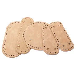 Pu Leather Handbag Bottom Pad DIY Hand-woven Round Bottom for Knitting Bags Crossbody Shoulder Bags Accessories