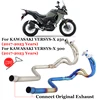 Slip On For KAWASAKI VERSYS X VERSYS-X 250 300 2017 - 2023 Motorcycle Exhaust System Escape Modified Muffler Front Link Pipe