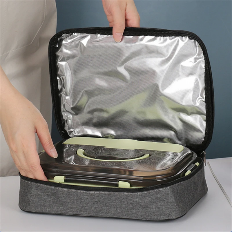 Square Insulated Lunch Bag for Women Thermal Cooler Bento Box Bags Food Carrier Portable Travel Picnic Delivery Meal Container lunch bag,bento bag,cooler bag