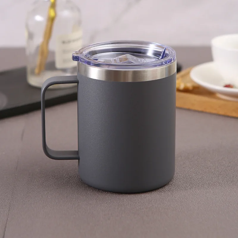 Coffee Mug Vacuum Insulated Camping Mug With Lid Double - Temu