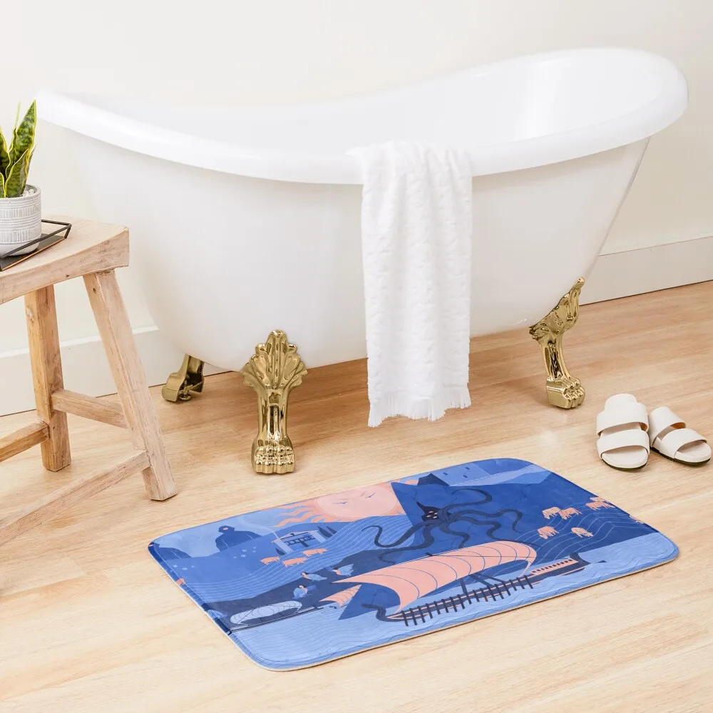 

The Odyssey Bath Mat Bathroom Use House Interior Entrance Toilet Carpet Mat