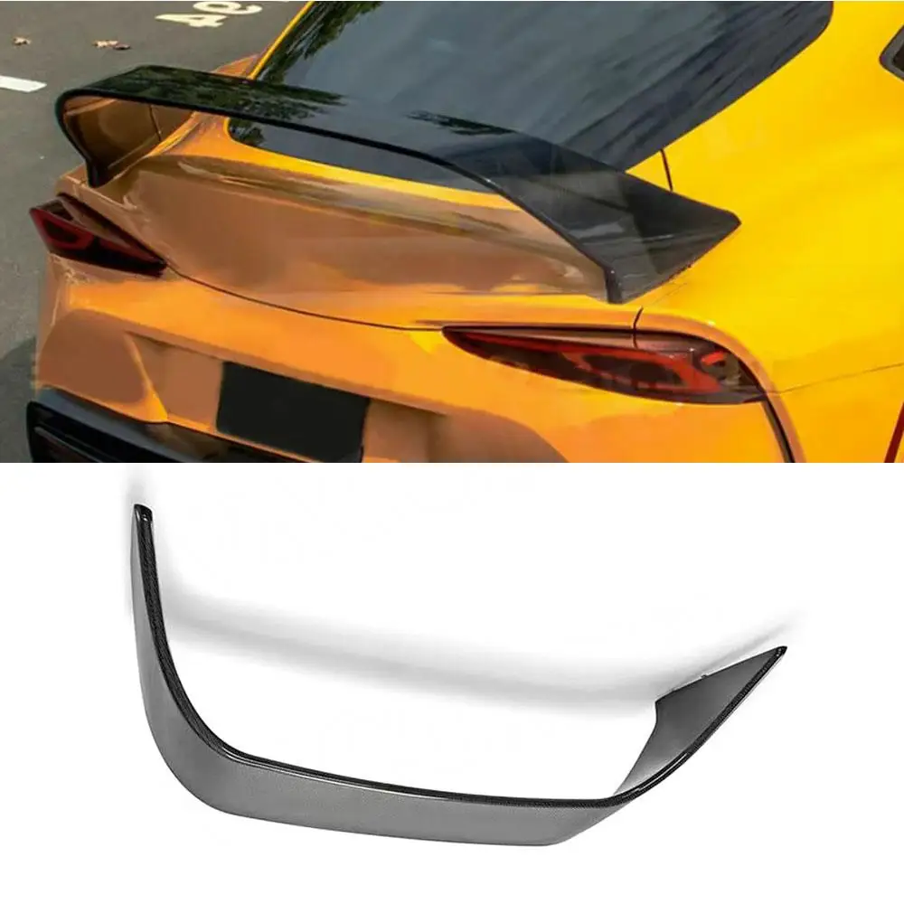 

Carbon Fiber Rear Trunk Lip Spoiler For Toyota Supra GR A90 FRP Rear Trunk Duck Spoiler Wing Rear Wing Rear Boot Spoiler FRP