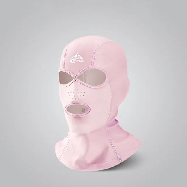 Swimming Diving Facekini UV Sun Protection Full Face Mask Head Neck Cover Face Elastic Swim Cap for Skiing Diving Sports Wear 9