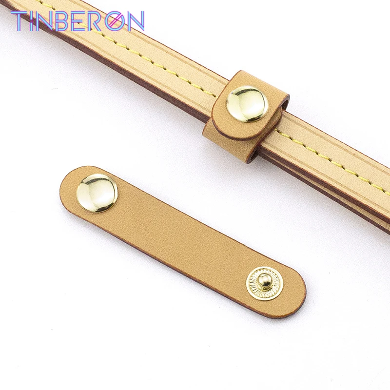 Tinberon Cowhide Handles Fixed Buckle Bag Strap Adjustment Hook Shorten
