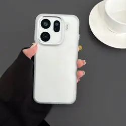 Luxury HD Magnetic Acrylic Back Cover with Wireless Charging Bumper for OPPO Find X9 (Ordinary White)