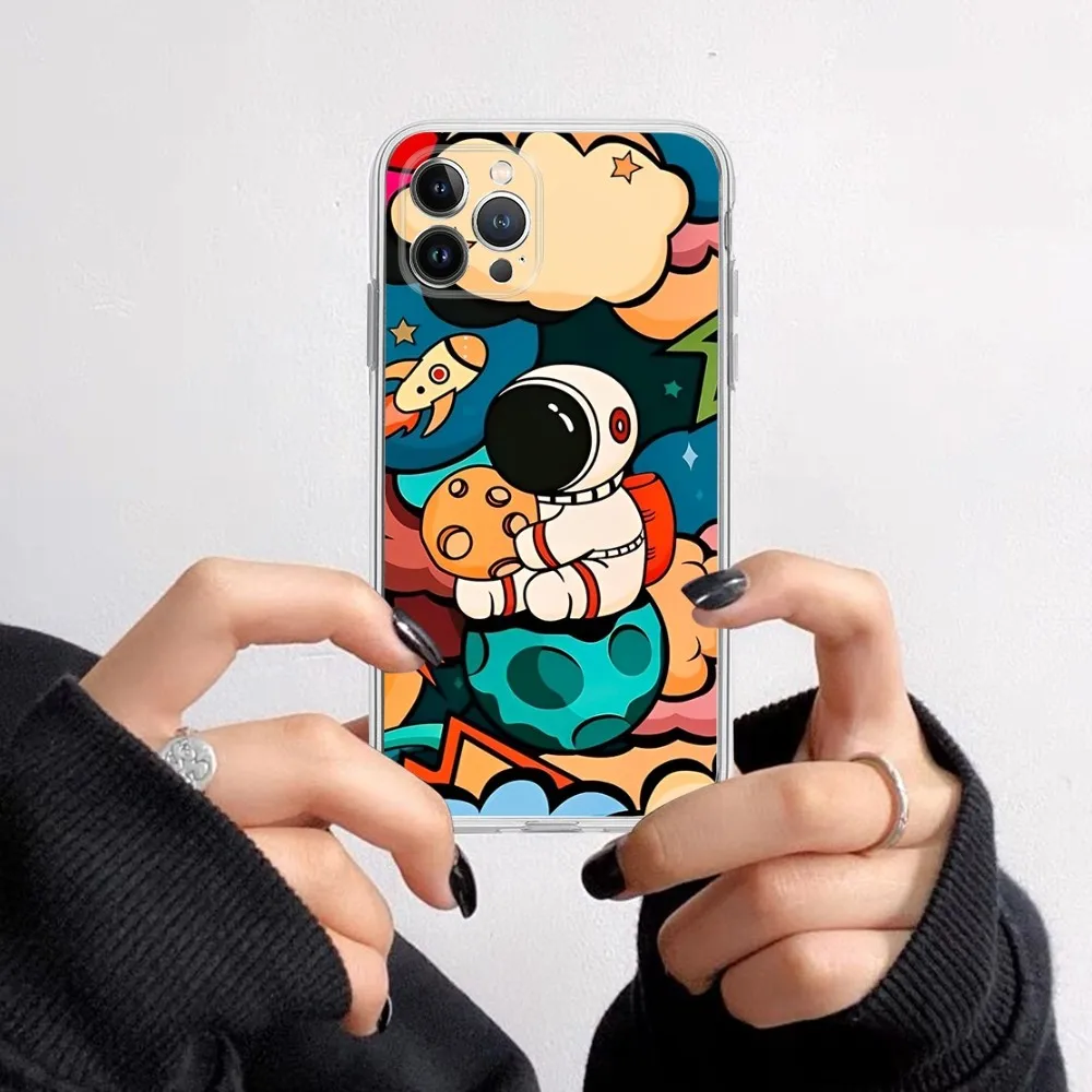 Cartoon Astronaut Phone Case
