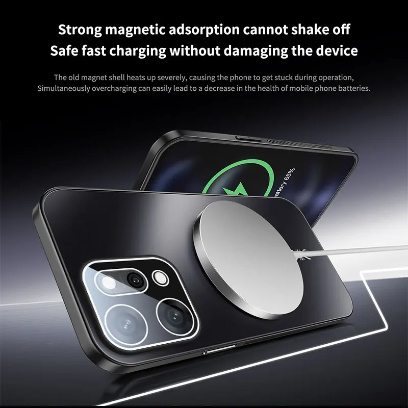 Magnetic Heat Dissipation Matte Protective Case with Adsorption Technology