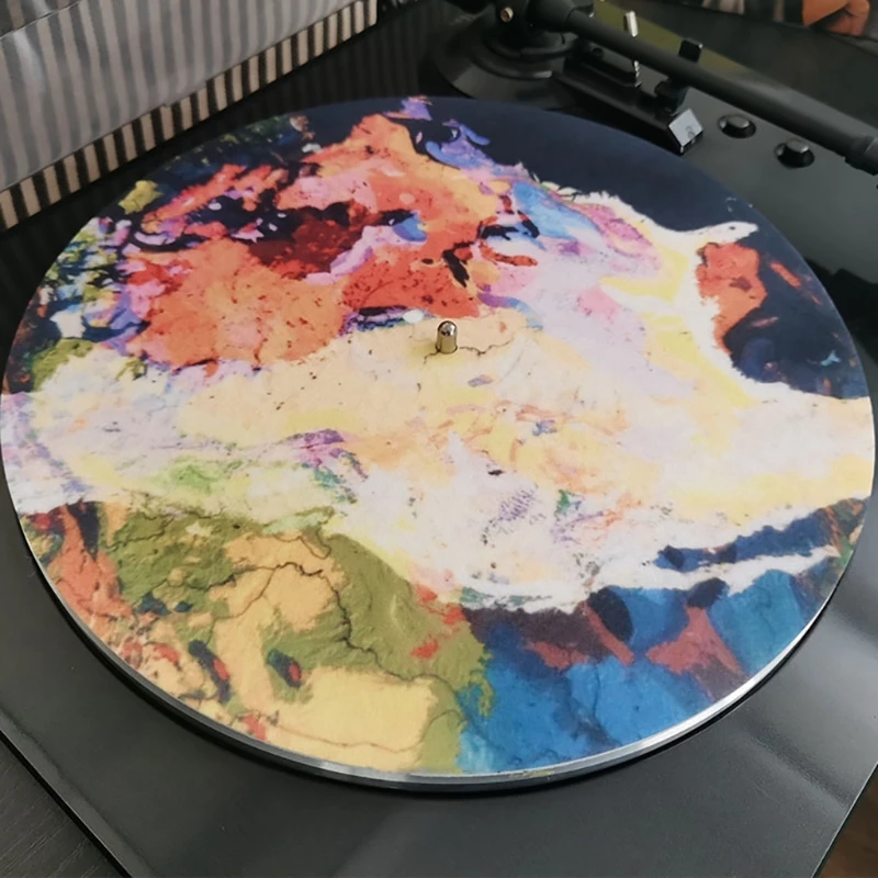 12'' Anti-Vibration Slipmat Audiophile for LP Vinyl Record Player 295mm Thick Anti-Static Felt Platter Turntable Mat | Электроника