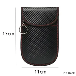 RFID Signal Blocking Faraday Bag for Car Keys and Credit Cards (L)