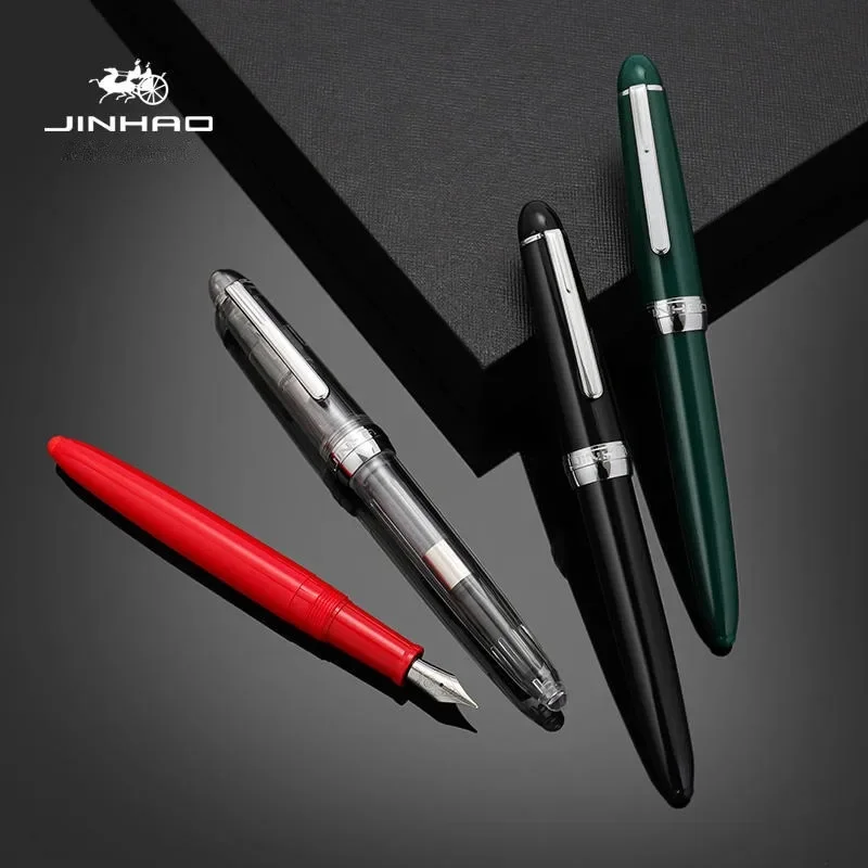 Jinhao 992 Fountain Pen Luxury Pen Elegant Calligraphy Ink Pens Transparent Color Writing Office School Supplies Stationery 4