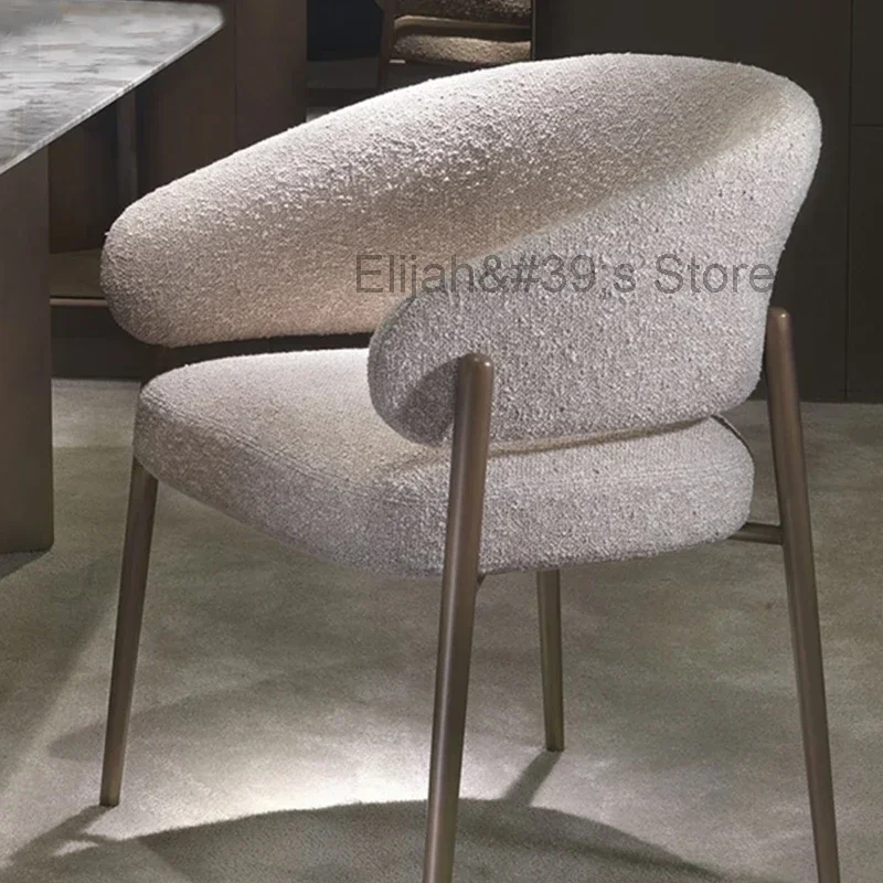 

Room Desk Accent Dining Chairs Arm Salon Design Garden Deck Dining Chairs Soft Luxury Silla Comedor Balcony Furniture YR