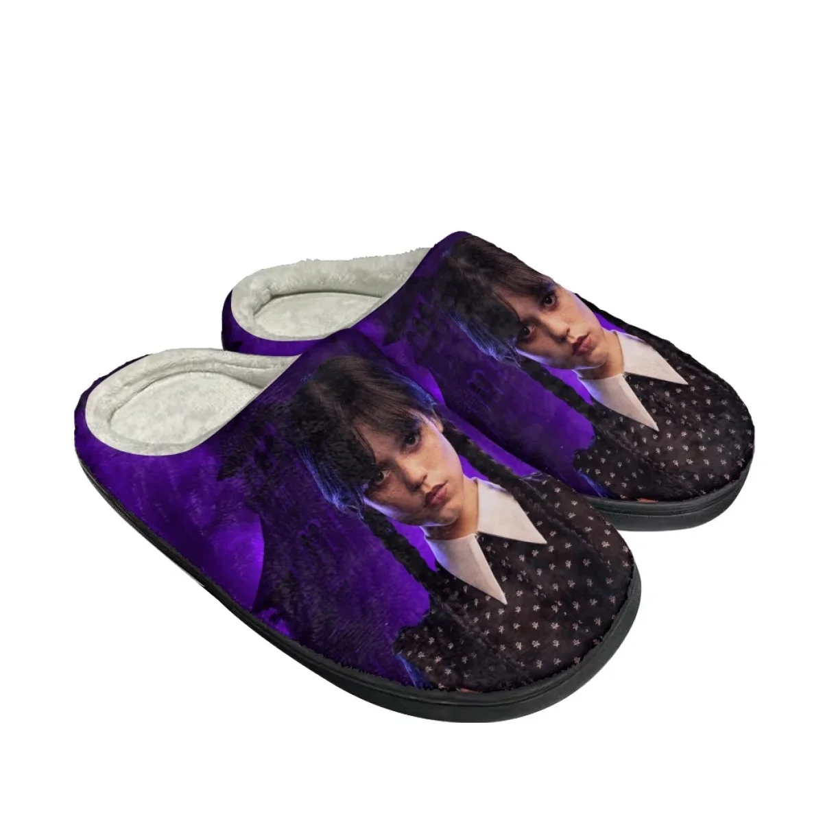 W-Wednesday Winter Warm Cotton Slippers Casual Women A-Addams Bedroom Footwear Dropshipping Non-Slip Couple Home Shoes Zapatos