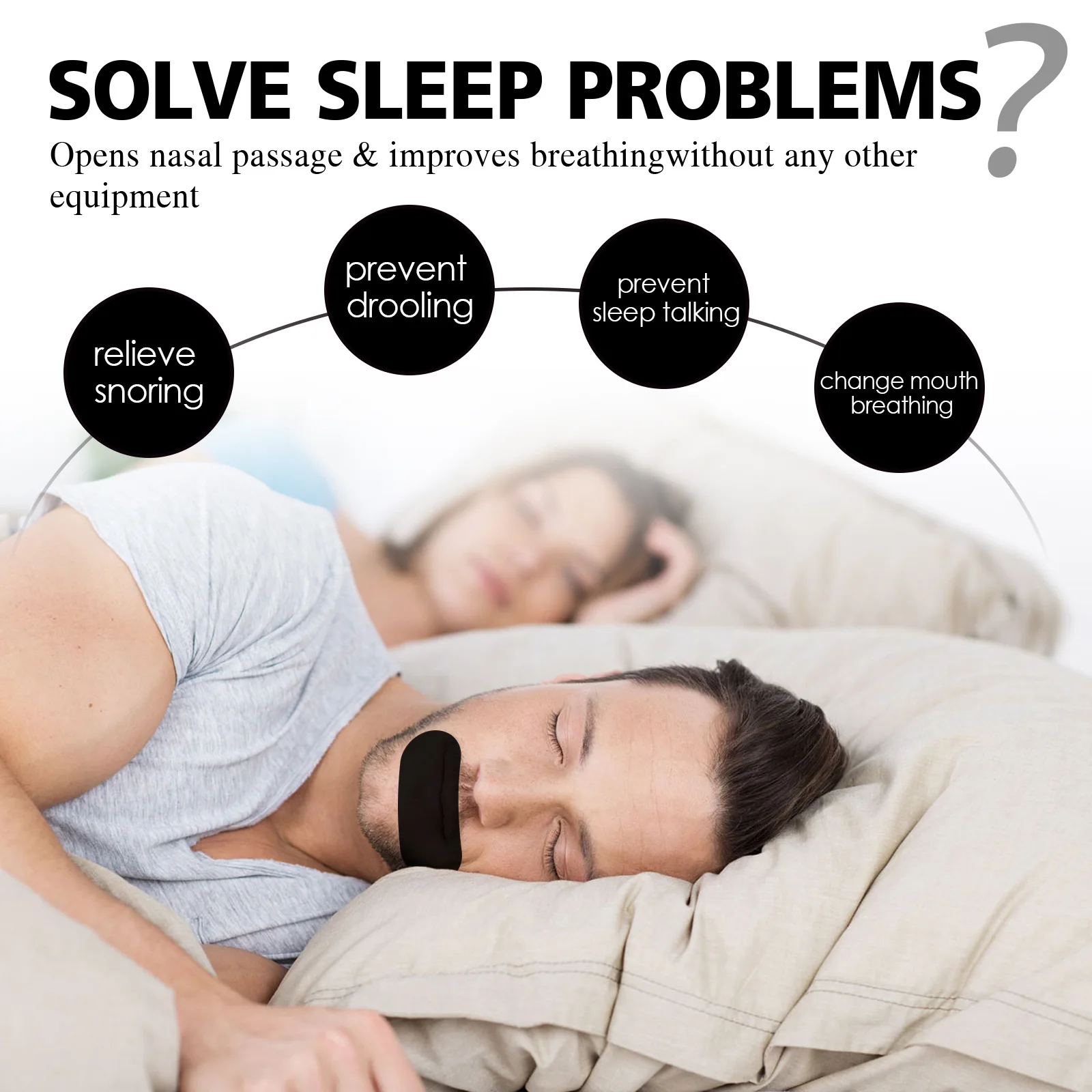 Anti-Snoring Patch Nose Breathing Correction Improve Sleeping Promoting Better Breath Portable Night Sleep Mouth Orthosis Tape 6