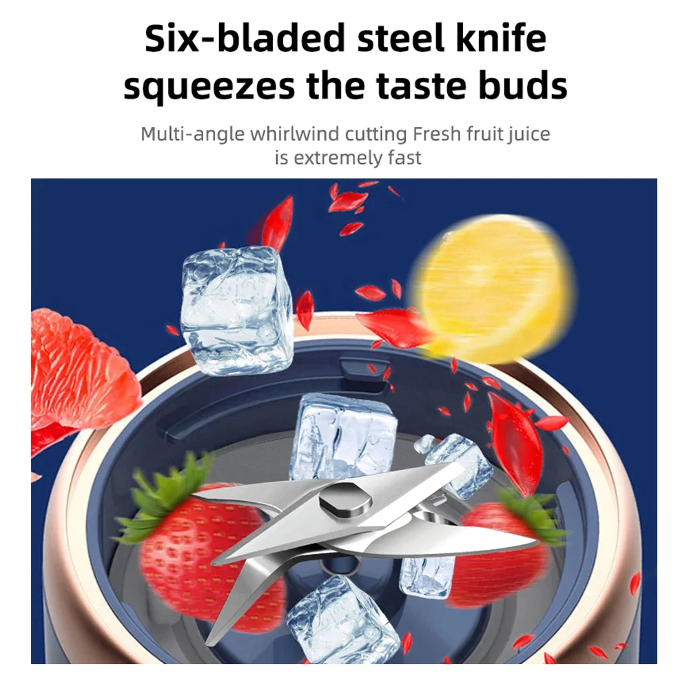 Portable USB Juicer Blender with 2 Cups - خلاط عصي...