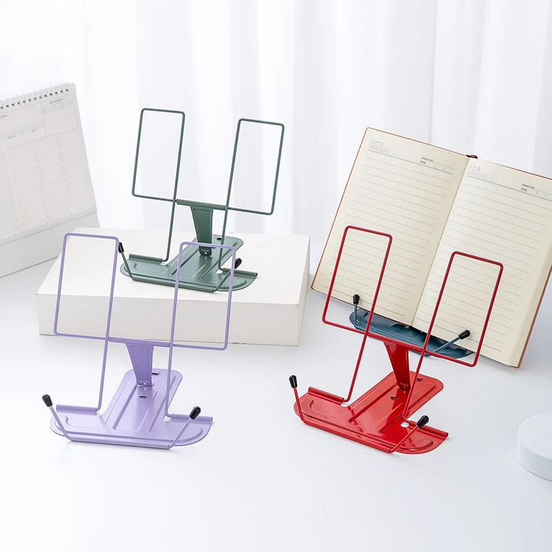 Portable Book Holder Adjustable Reading Rest Recipe Cookbook Stand Cell Phone Stand For Cookbook Textbook Tablet Holder Reading Stand