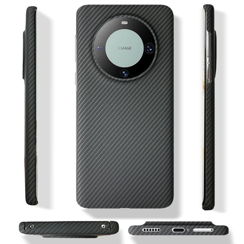 ACC-Carbon fiber phone Case For Huawei Mate 60pro aramid fiber Phone cover Ultra-thin Anti-fall business Mate 60 Pro plus shell
