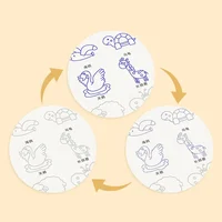 3D Groove Reusable Children Drawing Books Educational Montessori Games Magic Book Curious Copybook for Writing Practice Book 2