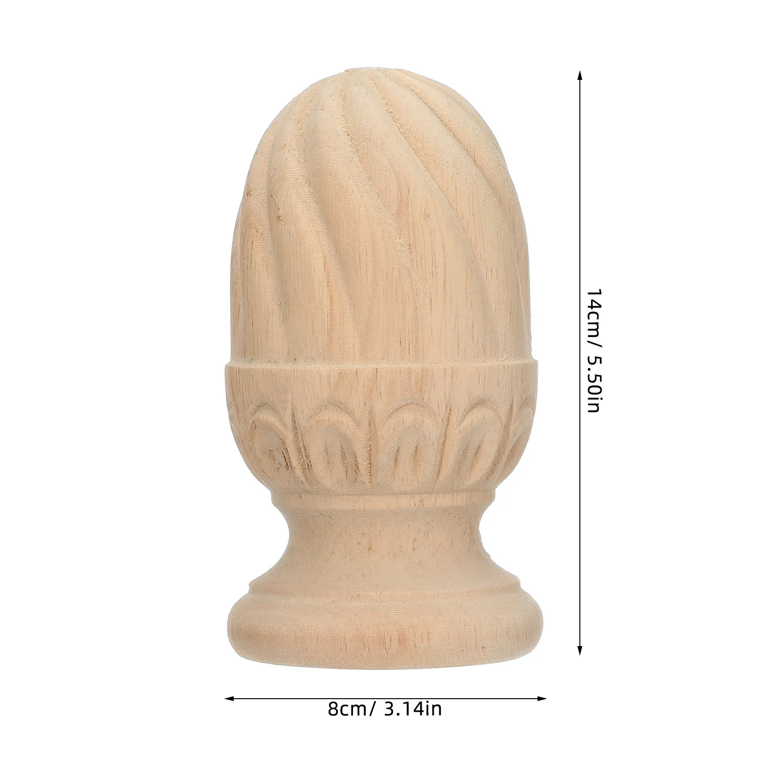 공예용 목재 장식봉 파인애플 모양 장식 난간대 액세서리 계단 장식 침대 기둥 DIY 가구 목공예