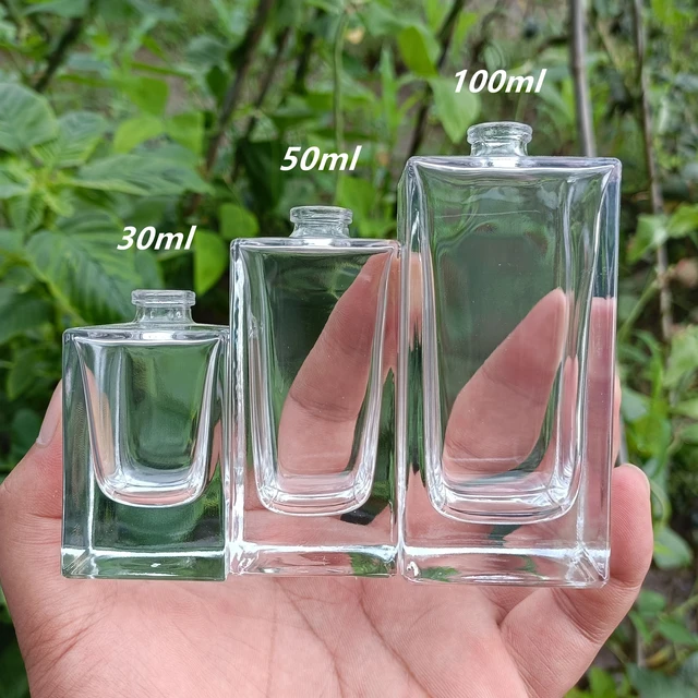 30ml/50ml/100ml Spray Bottle Glass Empty Perfume Bottle Travel Cosmetic  Contanier Box with Wooden Lid - AliExpress