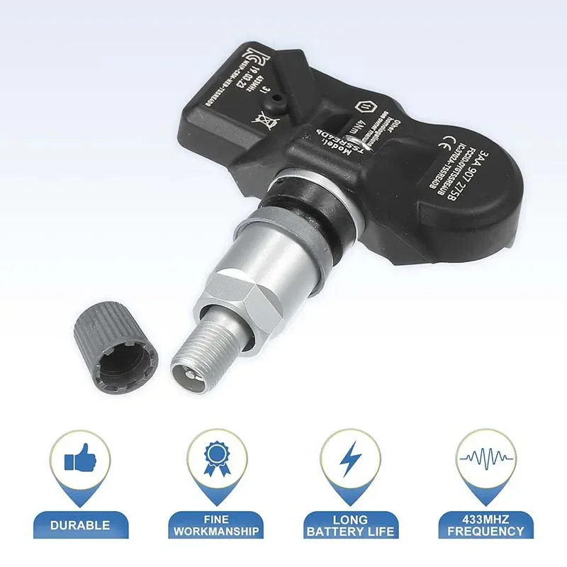 Ÿ̾ з , VW Ƽ VW CC ĻƮ TPMS , 433MHz 3AA907275 3AA907275B 3AA907275D 3AA907275F, 4 
