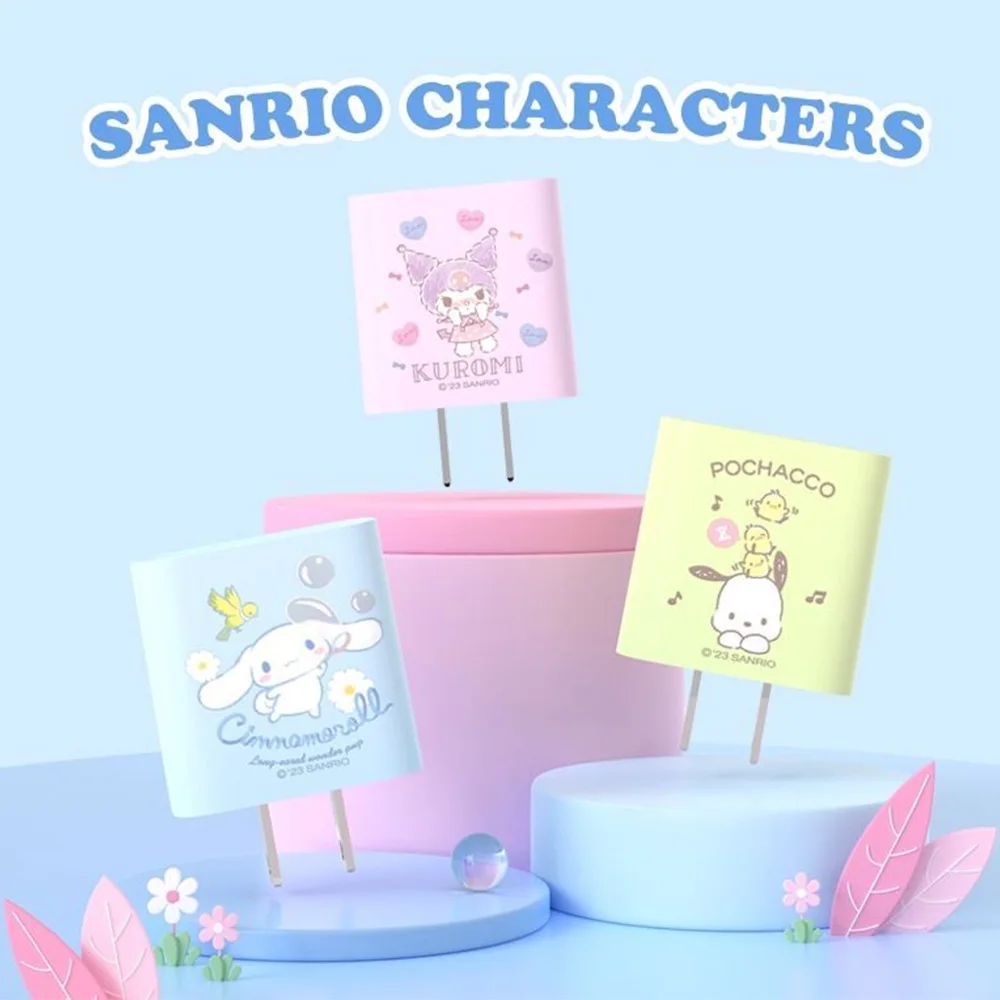 

Sanrio понравико Kuromi Cinnamoroll эффективный iphone Usb кабель для передачи данных зарядный комплект Kawaii милый подарок для студентов для поклонников девушек