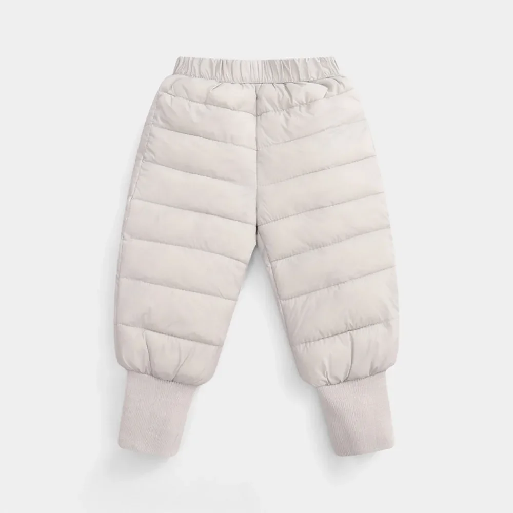 Boys Girls Down Cotton Pants Padded Thick Warm Waterproof Elastic Waist Trousers Kids Baby Toddler Winter Ski Sport Clothing New